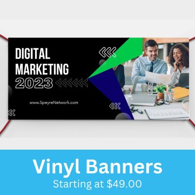 full color vinyl banner printed and designed
